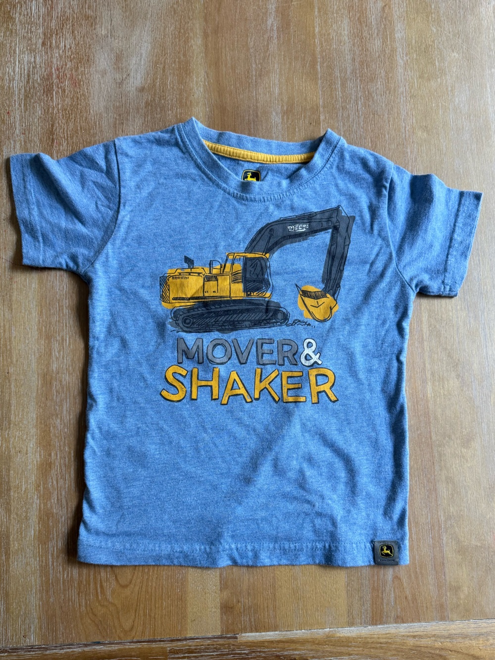 Toddler Boy - Size 4T - John Deere Blue Excavator "Mover & Shaker" T-Shirt
